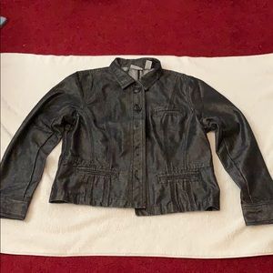 Chico’s Platinum Black Denim Jacket